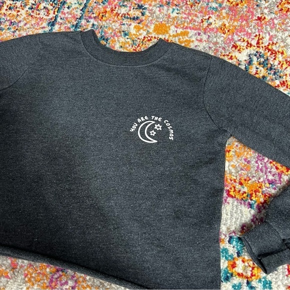 Spiritual Gangster Kids Gray Cropped Sweatshirt - Picture 2 of 7
